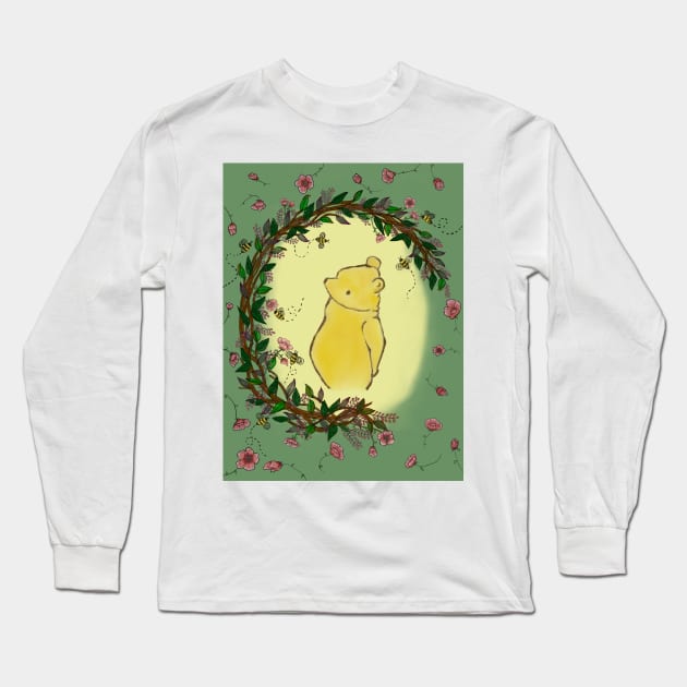 Pooh Bear Long Sleeve T-Shirt by MJDiesl
